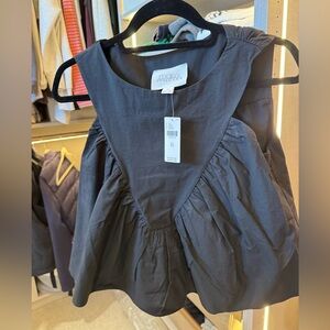 Elegant Black Sleeveless Blouse by Mare (from Anthropologie)
